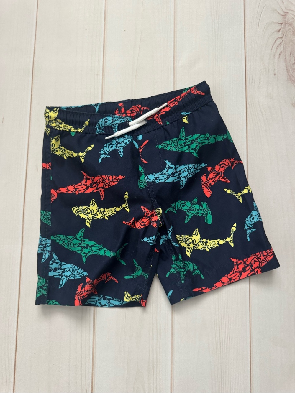 Lands End Shark Swim Trunks